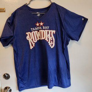 Badger Sports Men's T-shirt with Tampa Bay Rowdies w\ Stars Sz  2XL Socc…